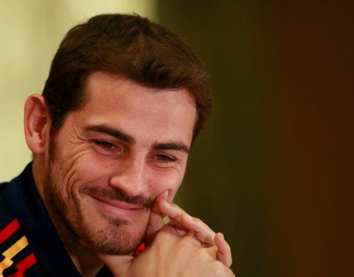 Sonrisa del futbolista español Iker Casillas